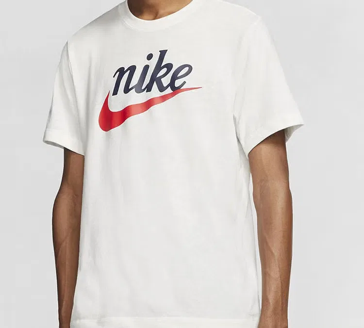 Футболка с коротким рукавом большая Nike, белый — фото 3