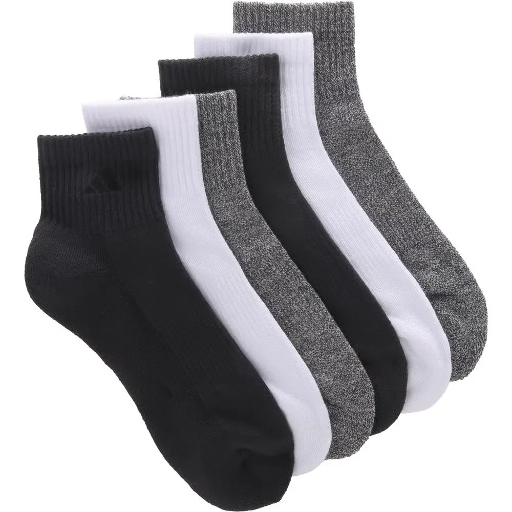 Мужские спортивные носки до щиколотки комплект из 6 пар Adidas, White/Alumina Beige/Grey