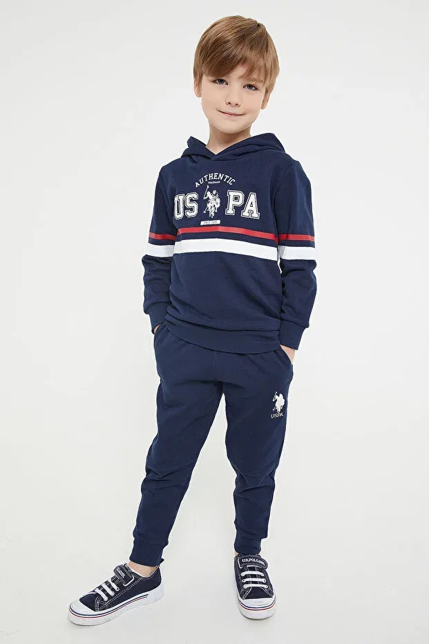 Детский комплект спортивных костюмов для мальчиков Navy Blue U.S. Polo Assn., Navy Blue
