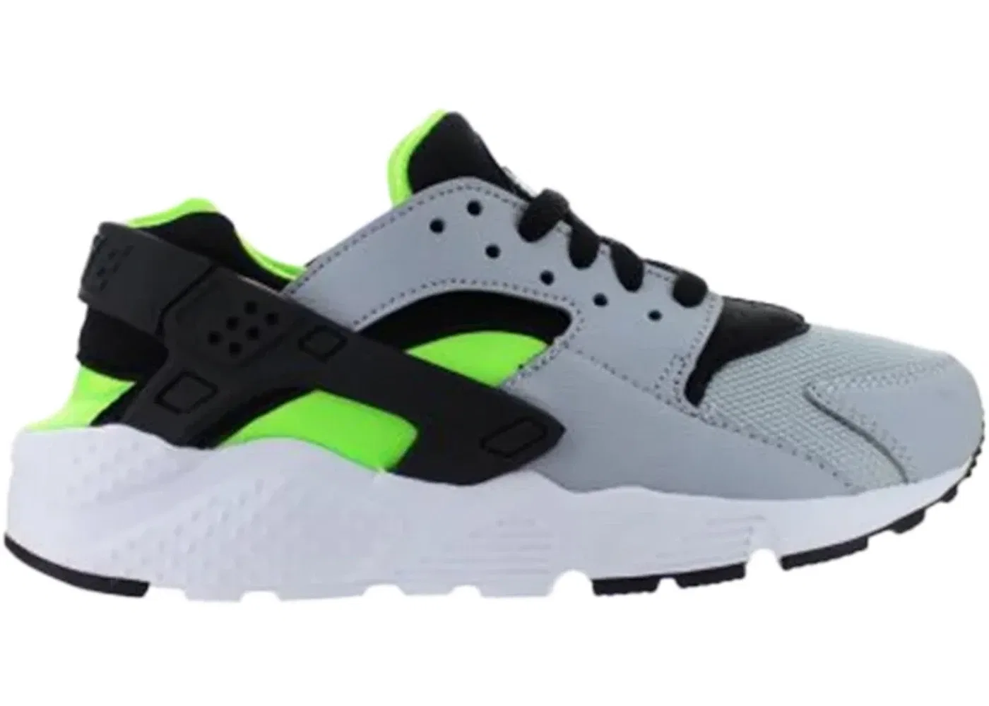 Детские кроссовки Lifestyle Nike Air Huarache, Wolf Grey/Black-Electric Green