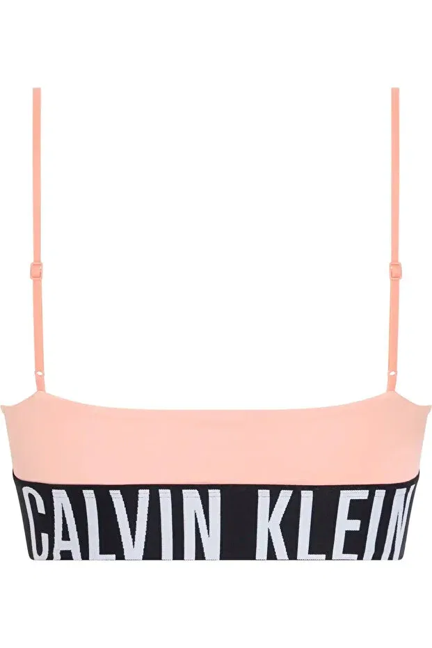 Женский бюстгальтер-бралетт с бретельками-спагетти Unlined Bralette Calvin Klein, Pink — фото 2