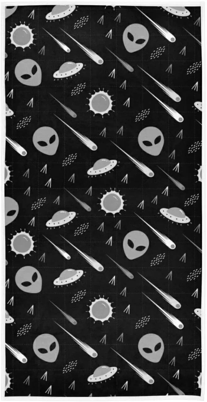 Полотенце для лица, Alien Pattern, Poeticcity, 76.2x38.1 см