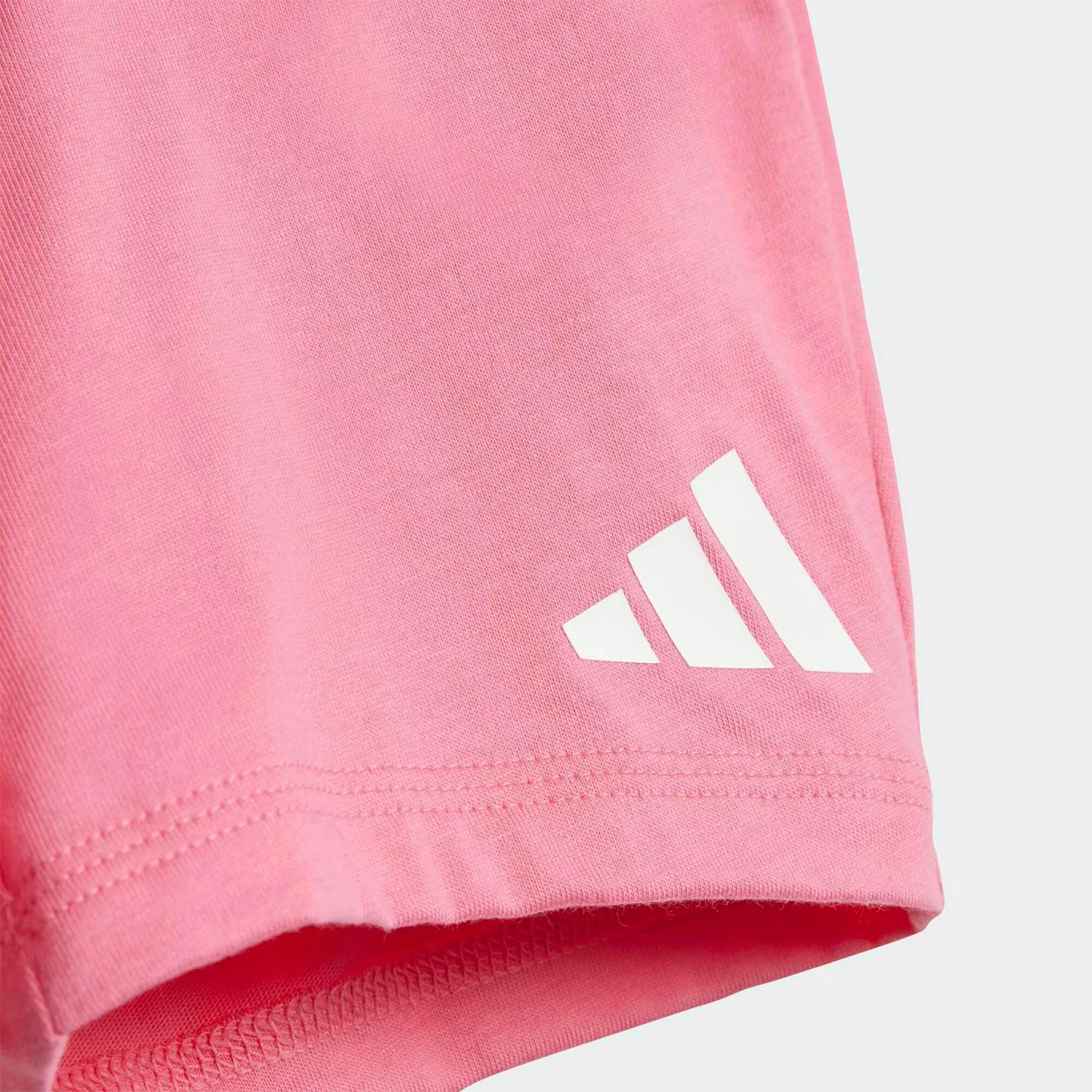 Детский комплект из футболки и шорт с принтом Adidas, Роза — фото 4