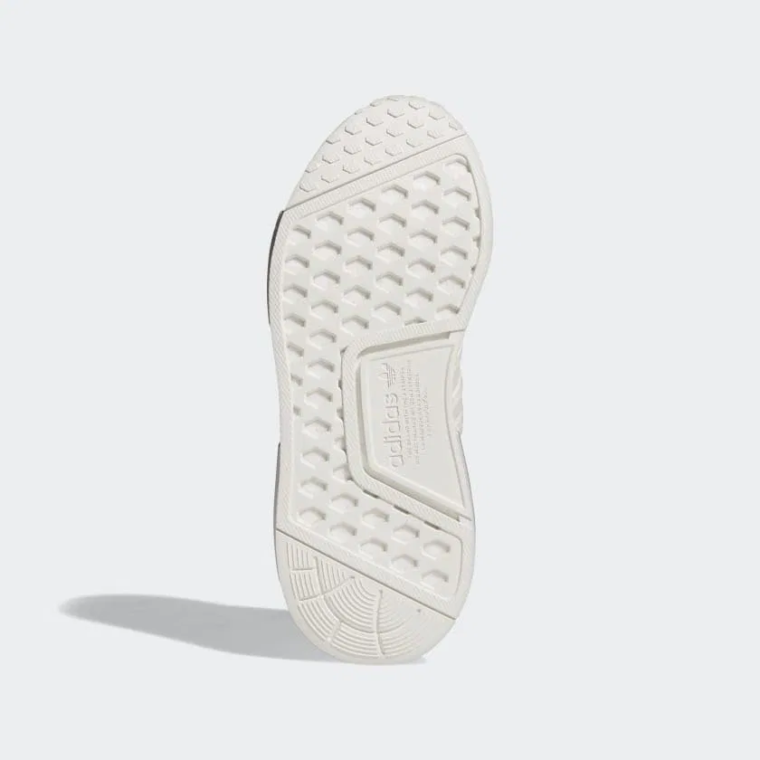 Детские кроссовки для мальчиков с технологией Boost Adidas Nmd R1, Core White Core White Crystal White — фото 3