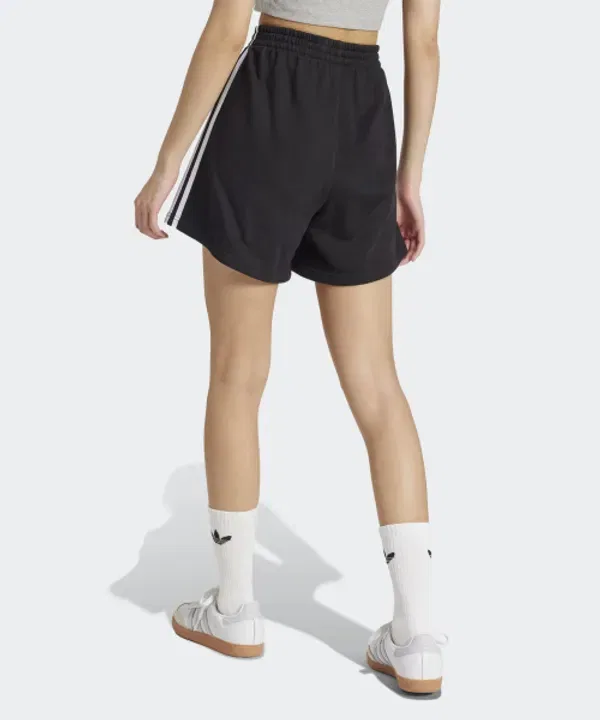 Шорты спортивные с тремя полосками Adidas, черный:белый — фото 2