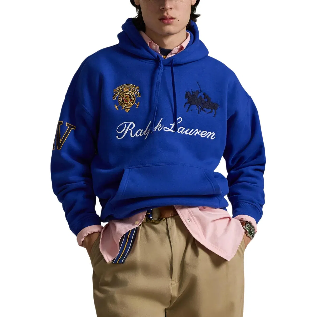Худи Polo Ralph Lauren с вышивкой, New Sapphire Blue — фото 3