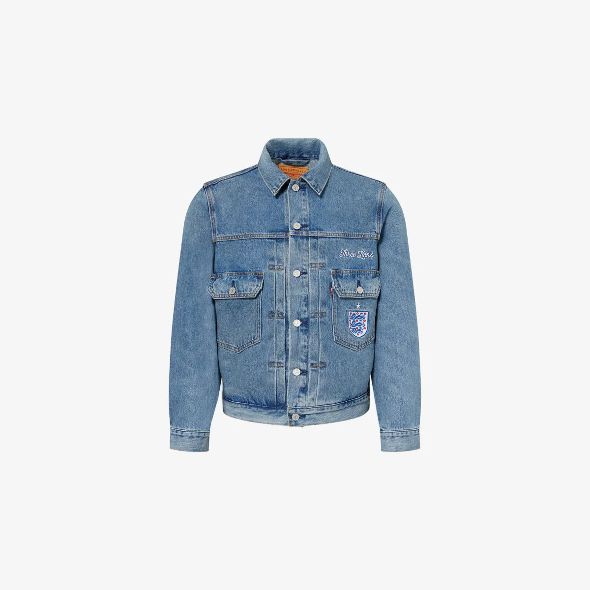 Джинсовая куртка-тракер levi's x world cup england football type ii Levis, мультиколор