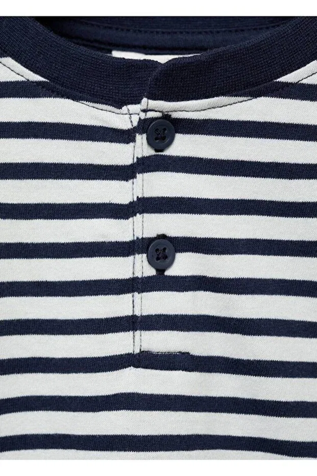 Детская футболка для мальчиков с принтом Mango Baby, Navy Blue — фото 4