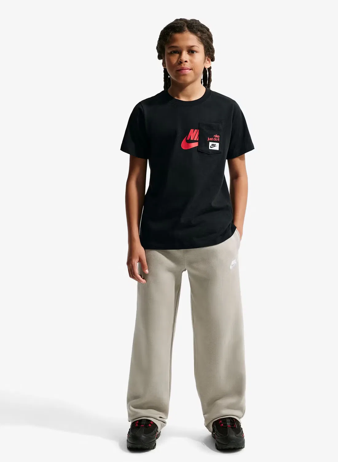 Футболка с карманом Youth Pocket Futura Nike, черный