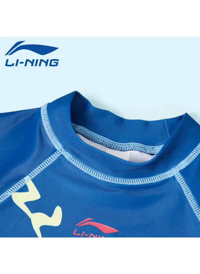 Купальный комплект для плавания с защитой от солнца 528 Li-Ning, синий — фото 4