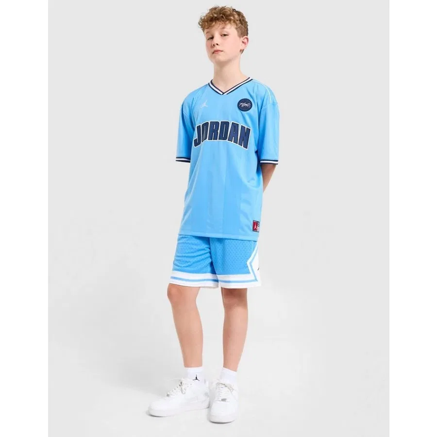 Детские шорты с принтом Jordan MJ DF Sport Diamond Nike, Синий/Темно-синий — фото 3