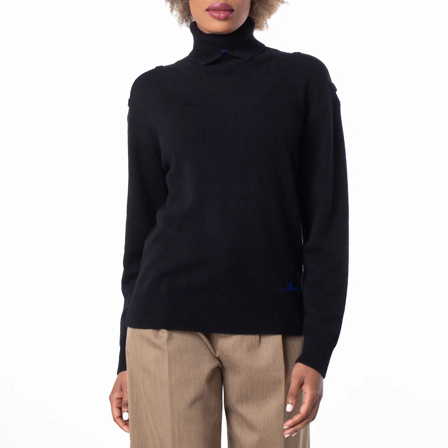 Свитер из кашемира с высоким воротом Cashmere Turtleneck Sweater Burberry, Black