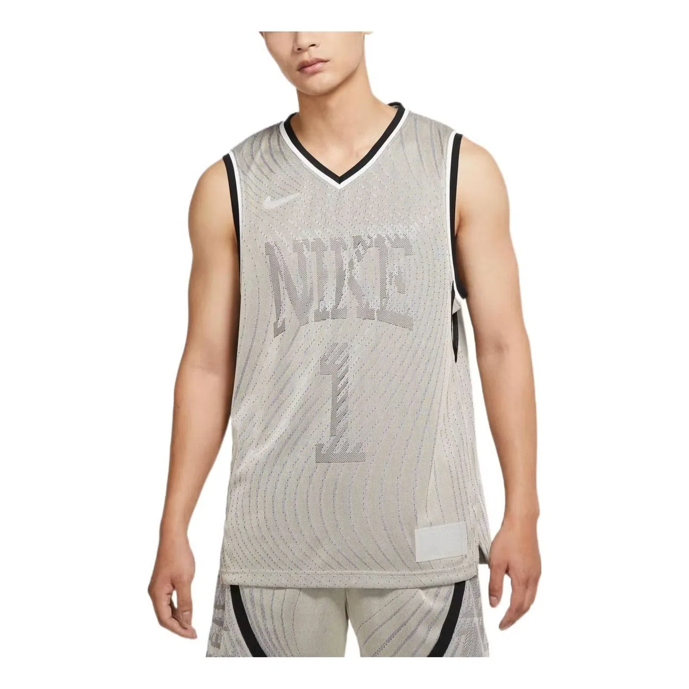 Джерси с технологией Dri-FIT Nike, серый