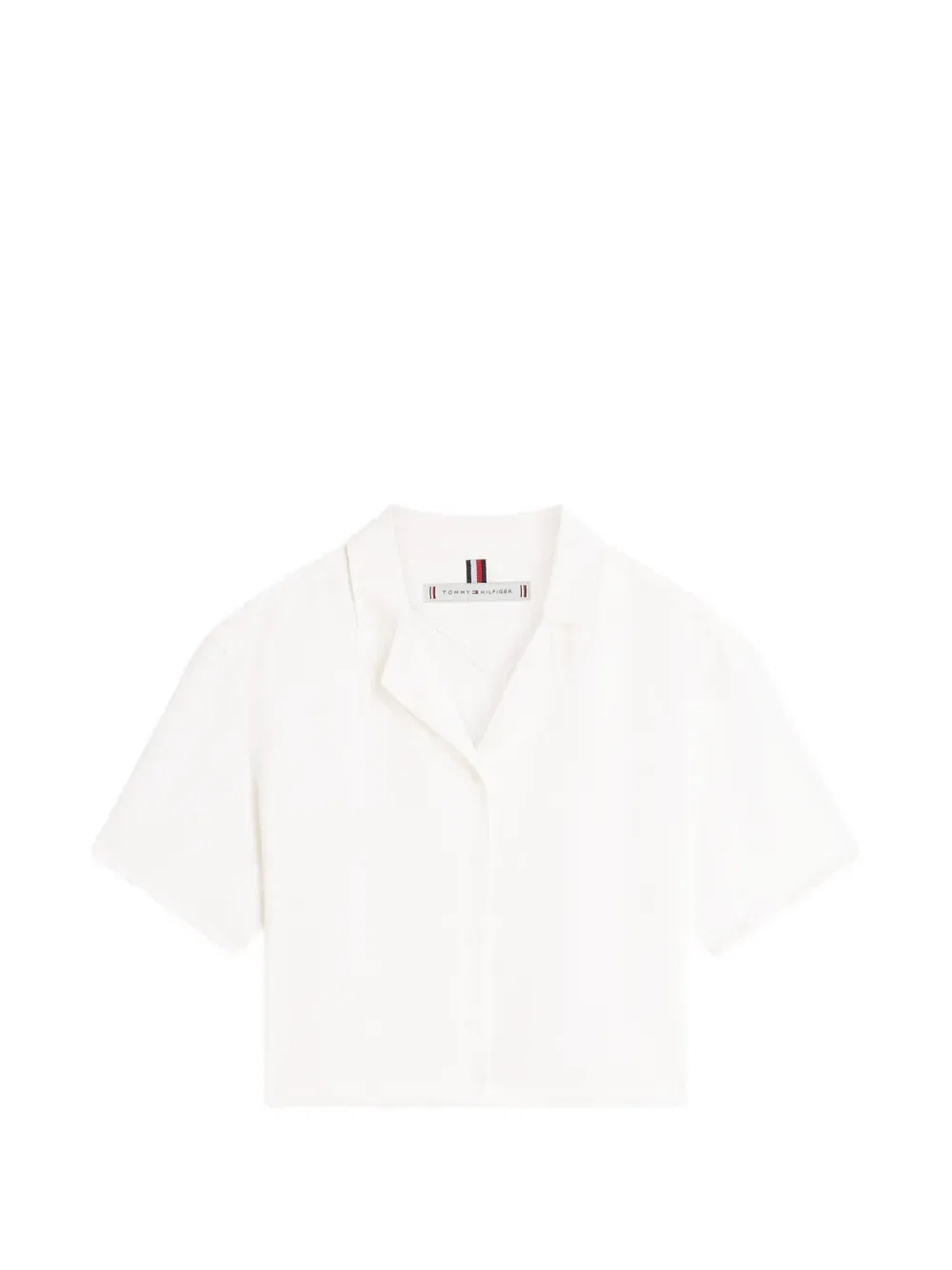 Блузка с отложным воротником и бахромой Tommy Hilfiger, белый