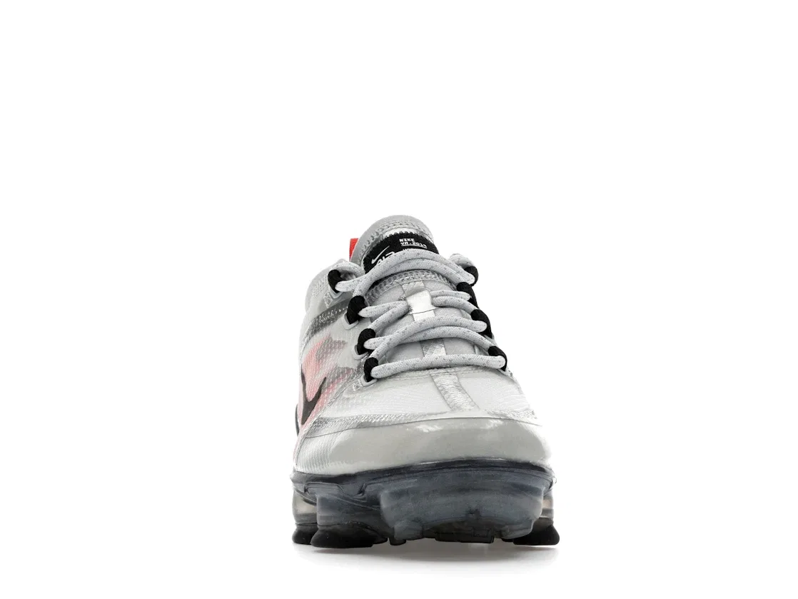 Детские кроссовки Lifestyle Nike Air VaporMax 2019 Nike, Pure Platinum/White-Team Orange-Black — фото 2