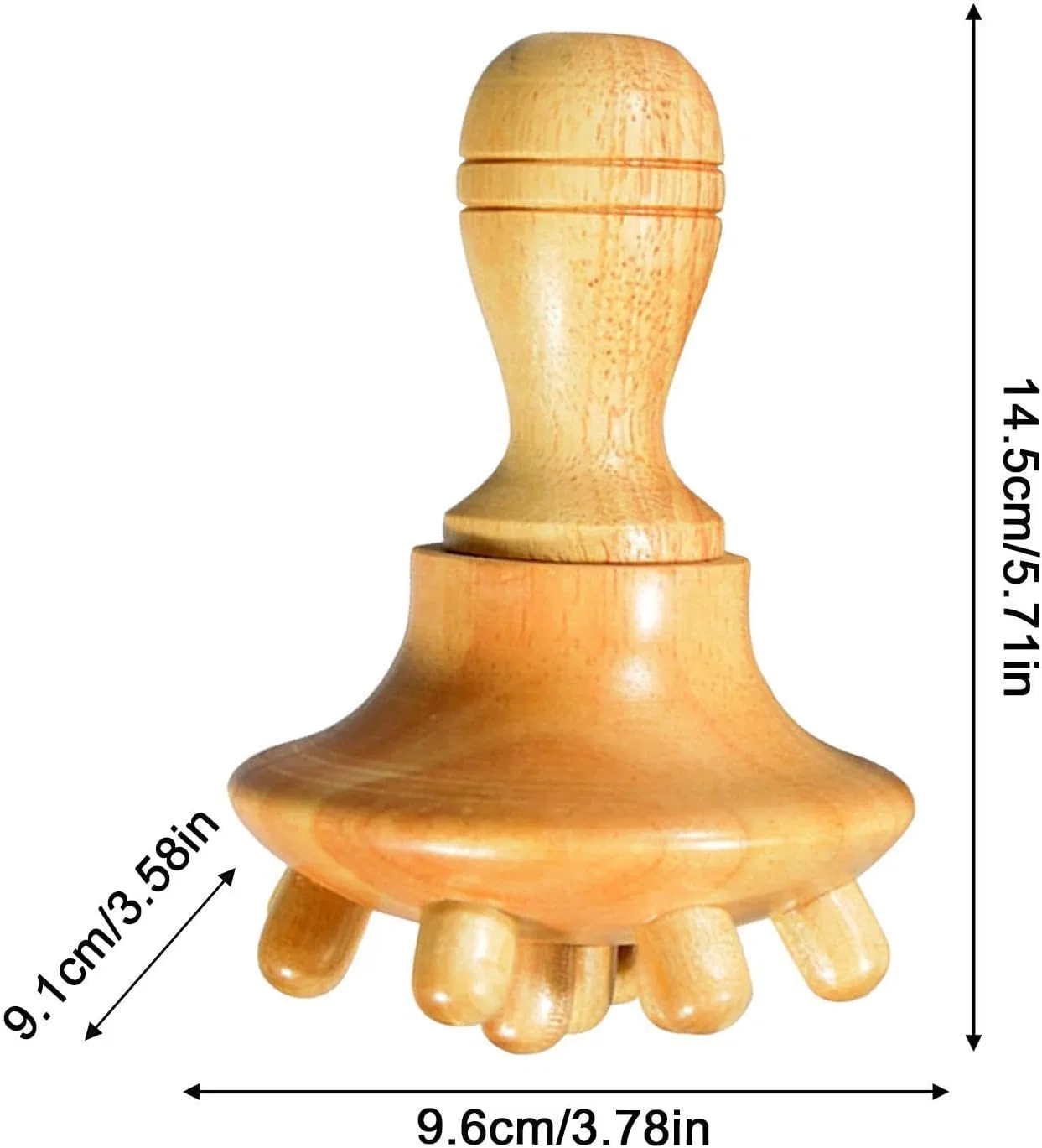 Массажер для тела из бука, Mushroom Massager, Mehrfarbig Generisch — фото 2