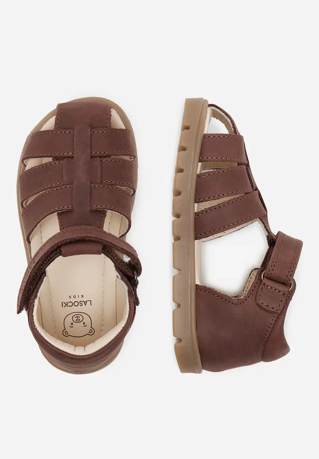 Сандалии для мальчиков ci12-kekko-01(ii)ch - сандалии для ходьбы Lasocki Kids, Brown — фото 3