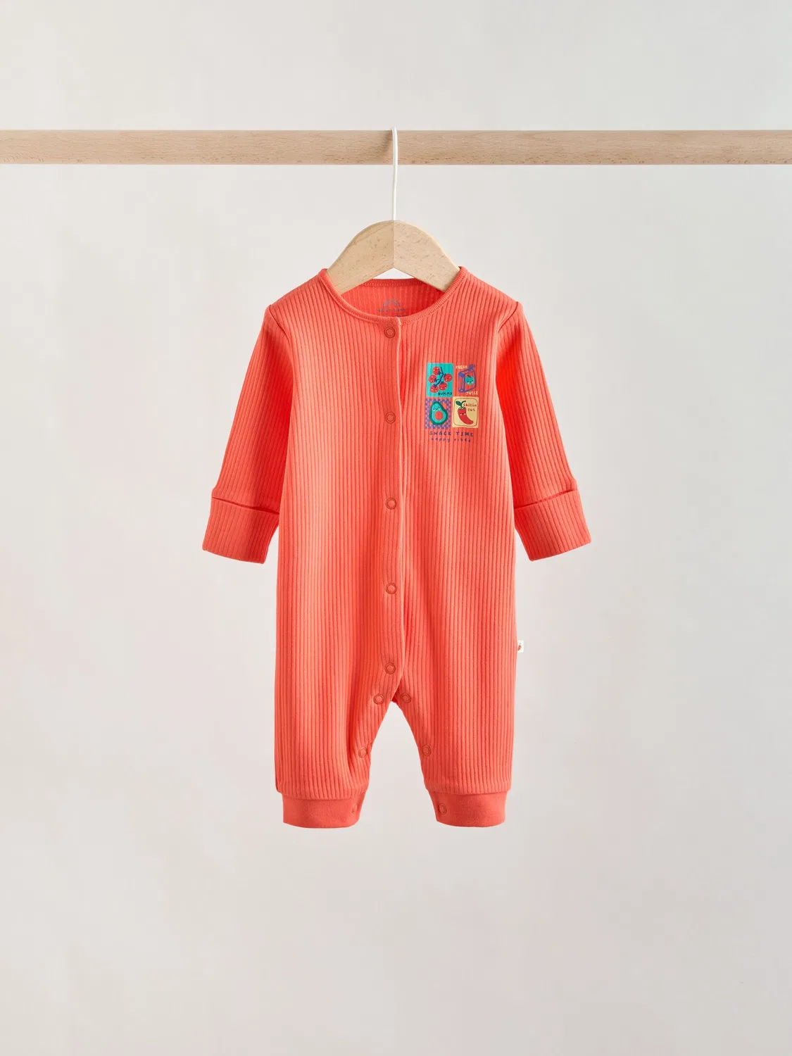 Комплект из 3 боди-слипов с принтом, модель Multi Chilli Print Next, мультиколор — фото 3