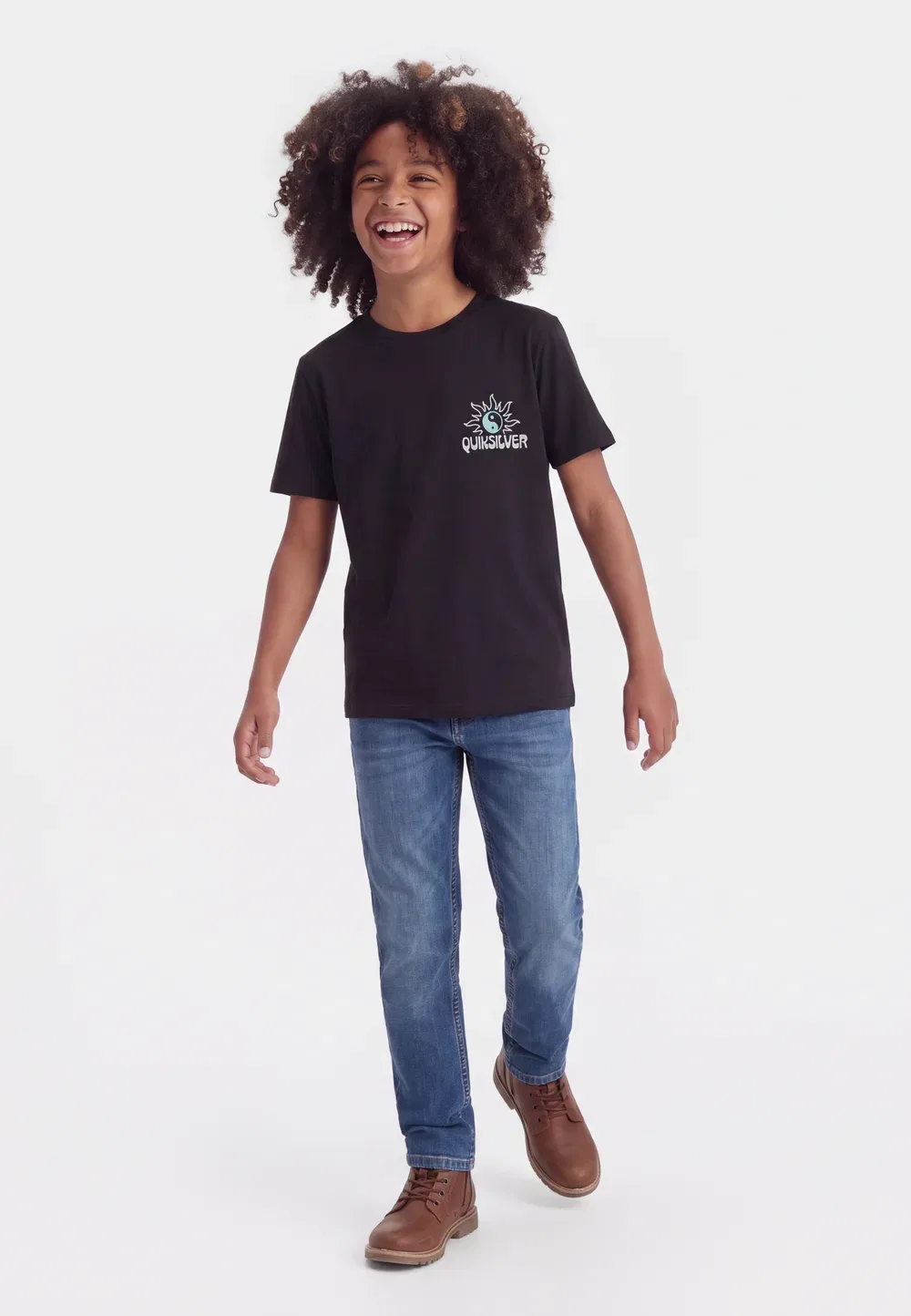 Fusion - футболка с принтом Quiksilver, Black