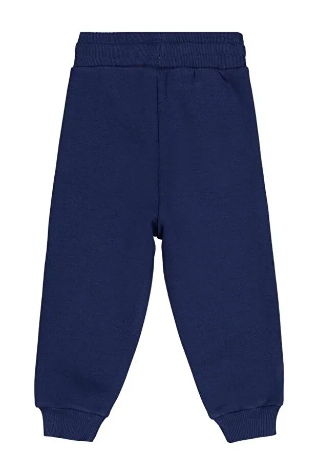 Детские спортивные штаны для мальчиков с принтом Stay Wild Printed, Civil Boys, Navy Blue — фото 2