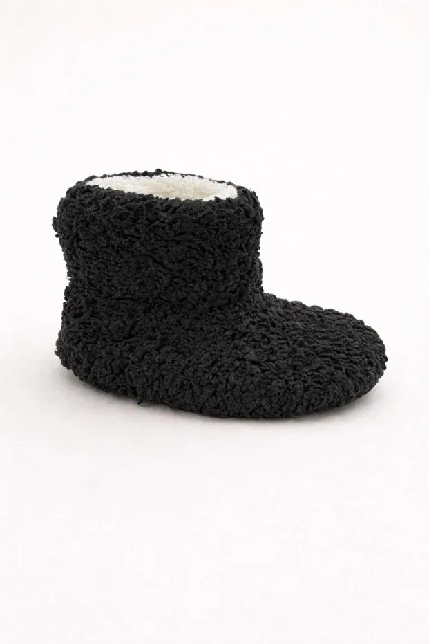 Детские тапочки для девочек хлопковые Numix Baby Kids, Black — фото 4