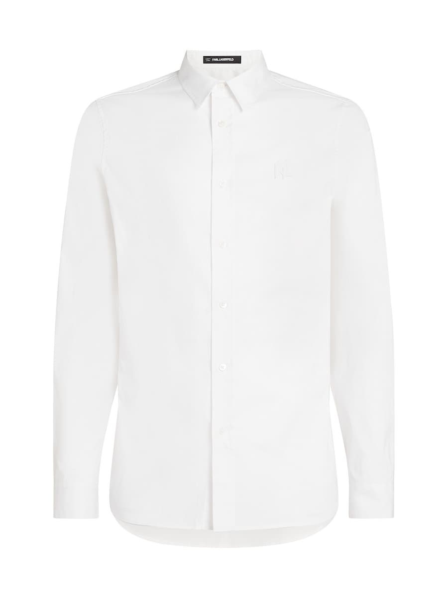 

Рубашка на пуговицах классического кроя Karl Lagerfeld, белый