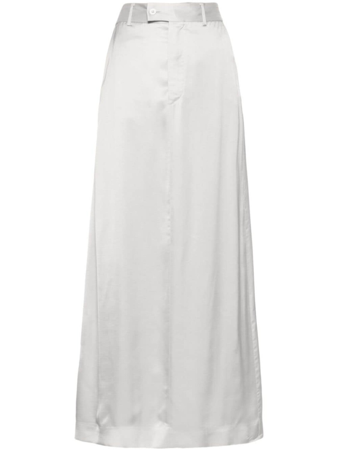 

MM6 Maison Margiela юбка-бандаж из атласа, сшитая на заказ, серебристый