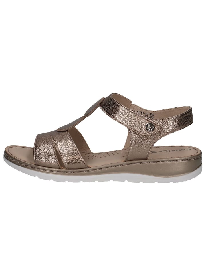 Сандалии на плоской подошве Caprice Sandalette, цвет TAUPE MET.COMB — фото 4