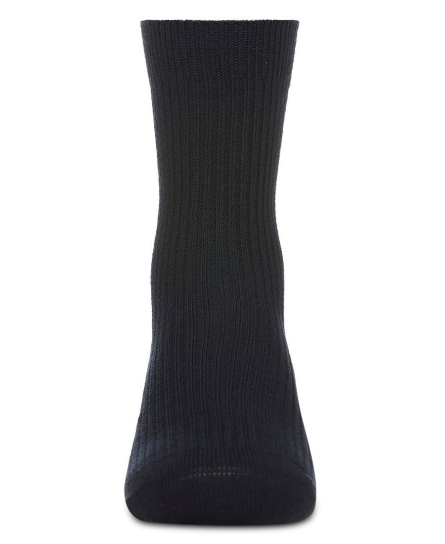 

Детские носки унисекс в рубчик из хлопка с высоким содержанием хлопка MeMoi, Navy