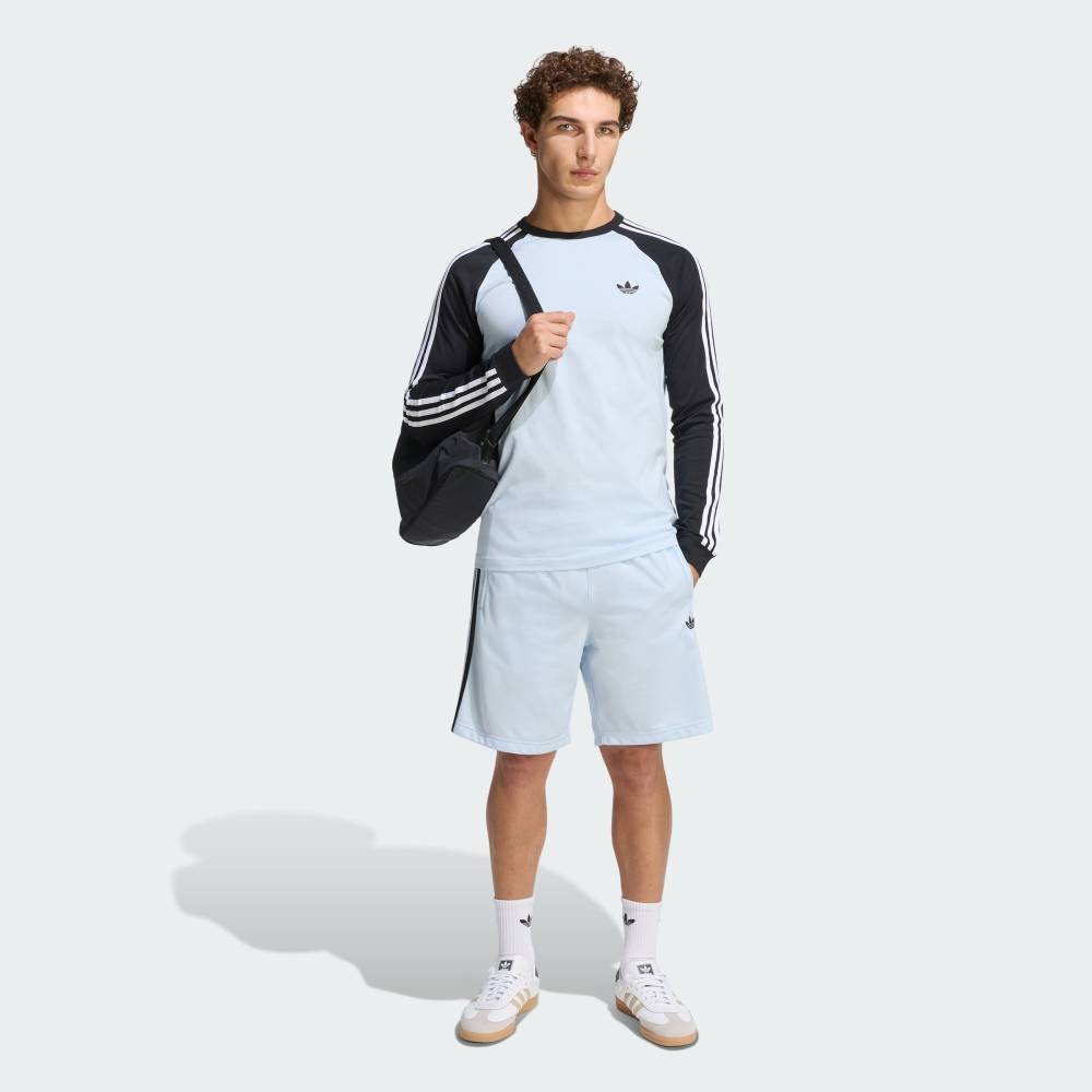 Футболка с длинным рукавом с тремя полосками Adidas, blue — фото 3