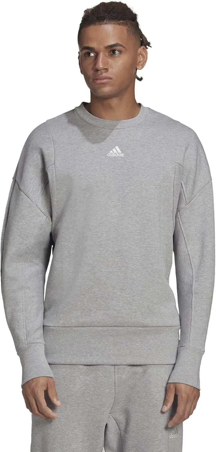 Adidas Originals Мужской флисовый свитер Adidas Studio Lounge, Medium Grey Heather