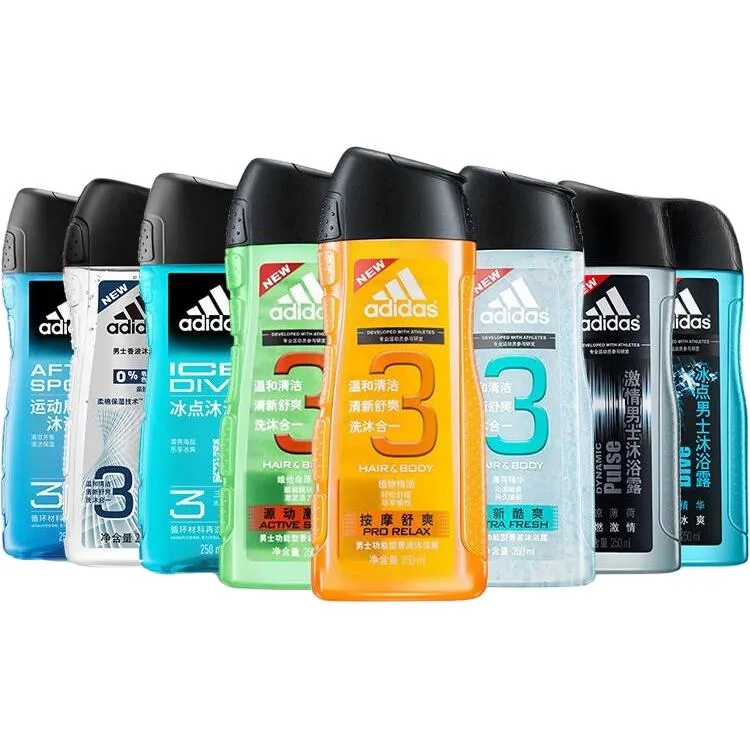 Освежающий гель для душа с ароматом попурри Adidas, [Same Style Shower Gel 250ml*2 Bottles]