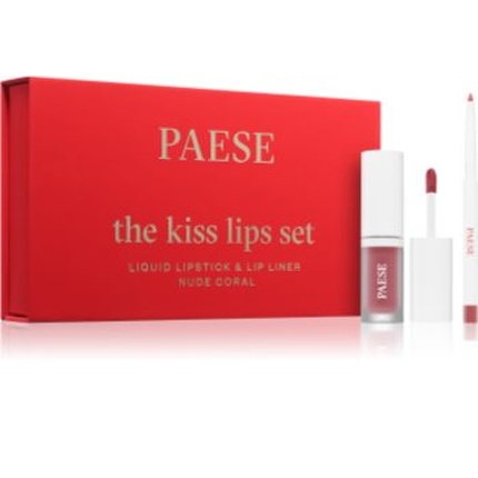 

Набор для губ Kiss Lips Set, оттенок Nude Coral - 3 мл Paese