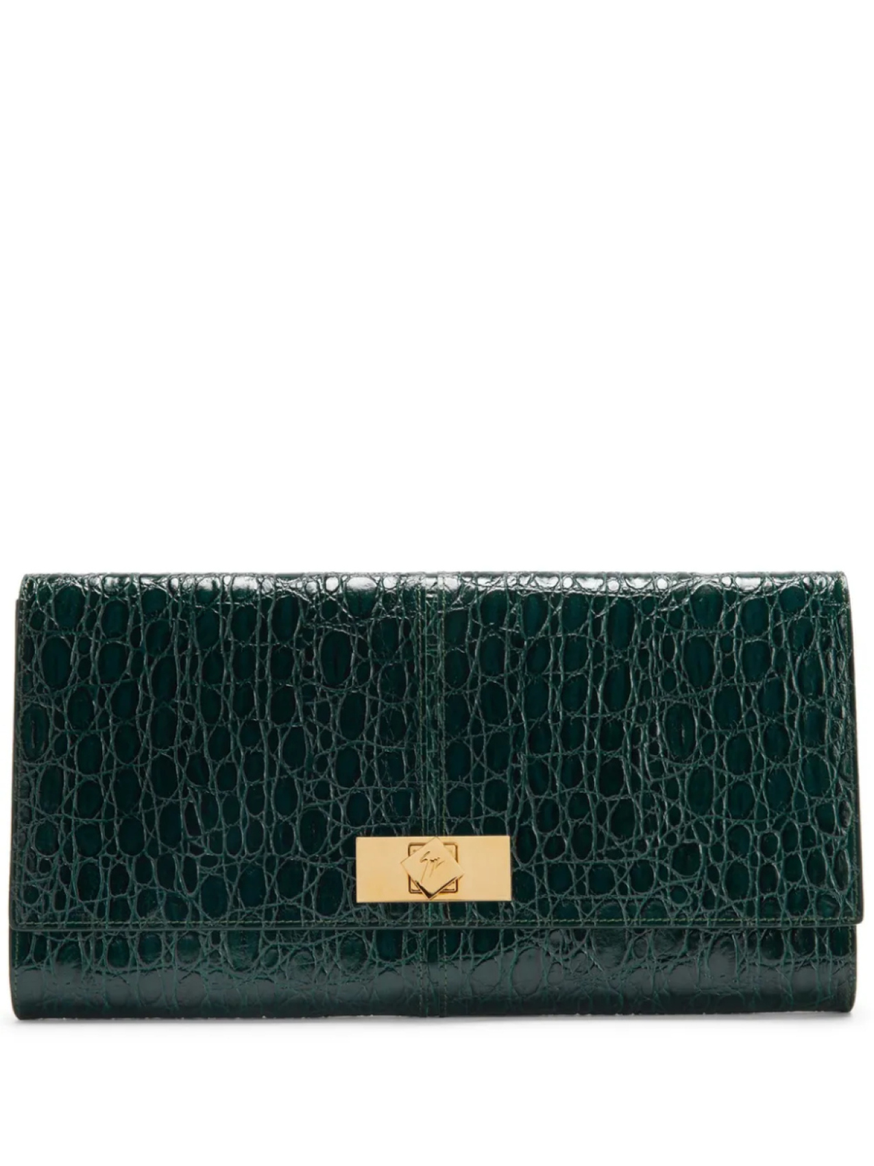 

Giuseppe Zanotti клатч Montserrat Croco, зеленый