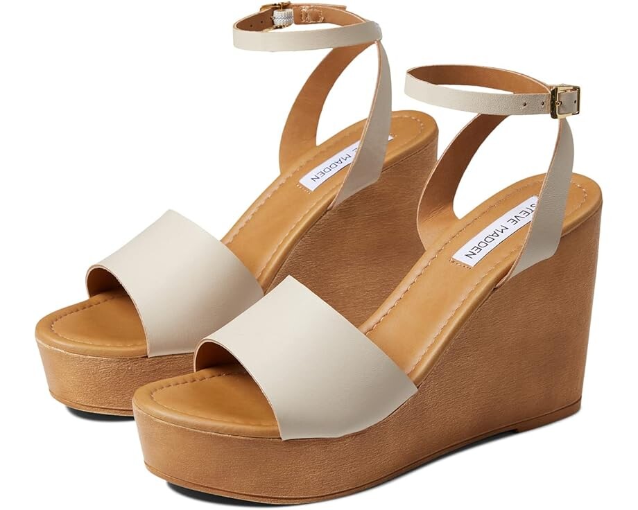 

Туфли Steve Madden Welsh Wedge Sandal, цвет Bone Leather