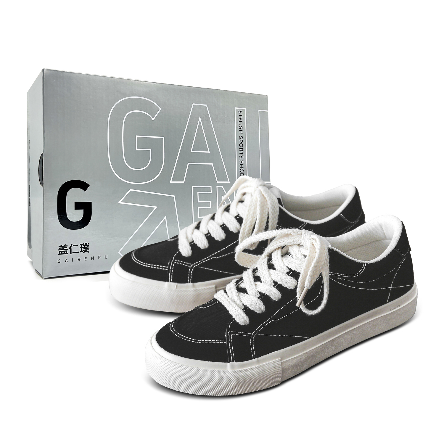 

Gai Renpu Скользоустойчивые легкие дышащие низкие скейтборд кроссовки унисекс - зеленый бокс, цвет Green Box