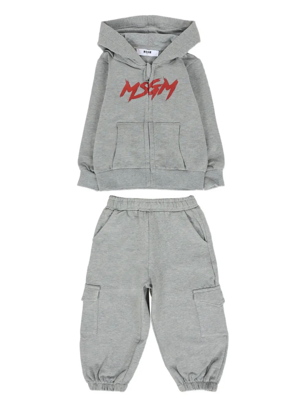 

Спортивный костюм с логотипом Msgm Kids, серый