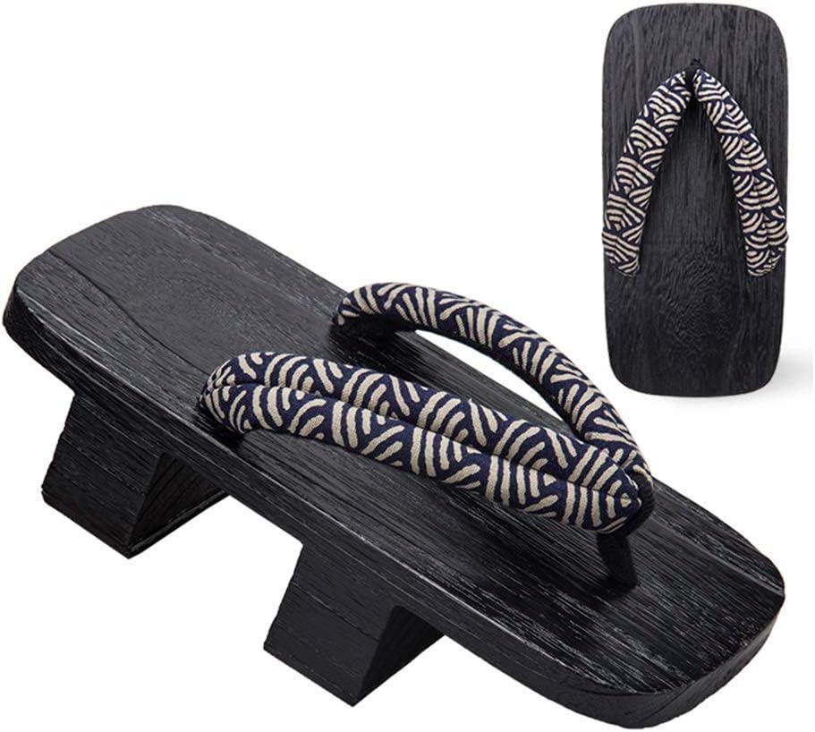 

Мужские тапочки YXCKG, дышащие деревянные сандалии, японские шлепанцы на двух ремешках, высокие деревянные тапочки, сабо, традиционные сандалии, гета (Цвет: A, Размер: EUR41-42), EUR41-42 B