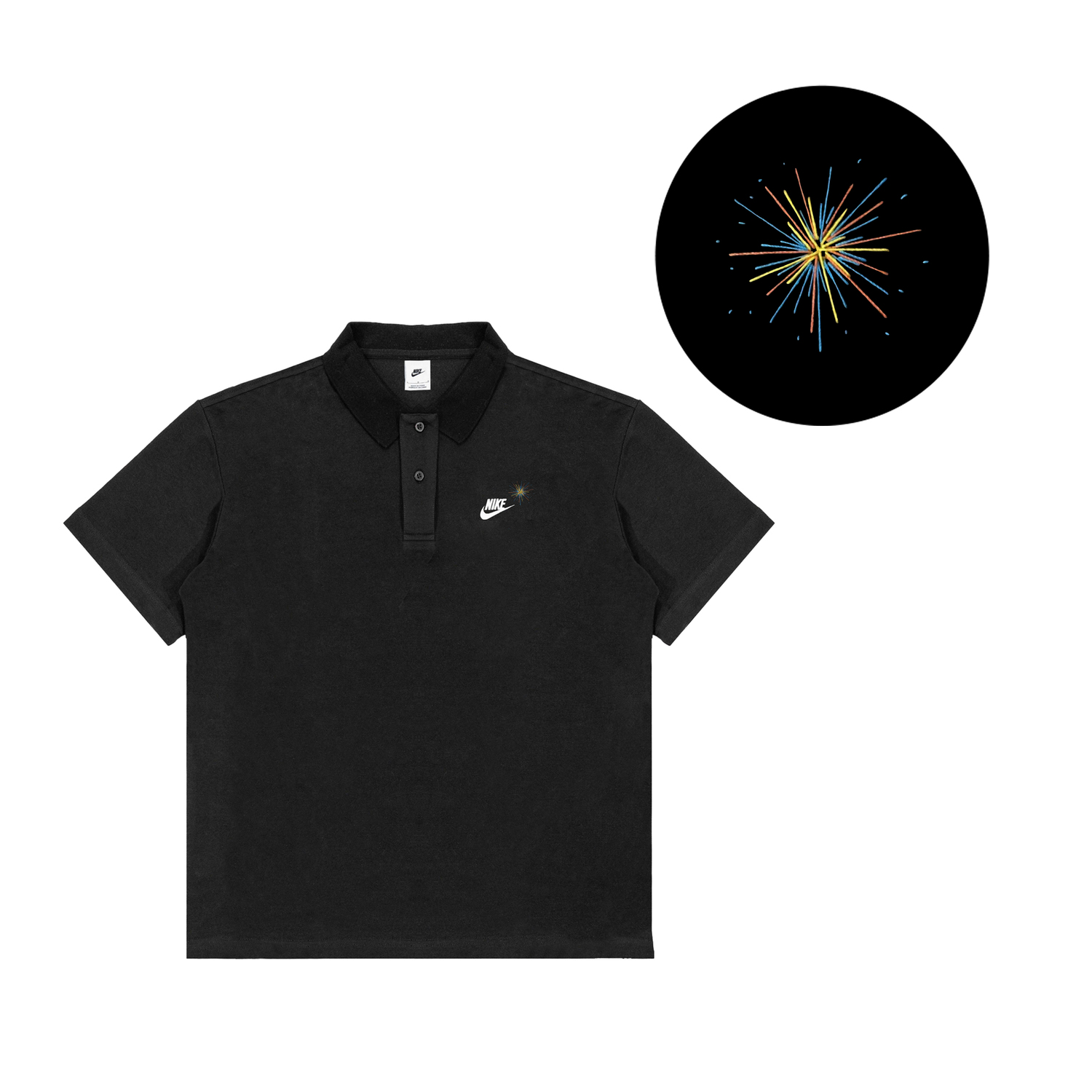 

Спортивная поло мужская Nike, черный