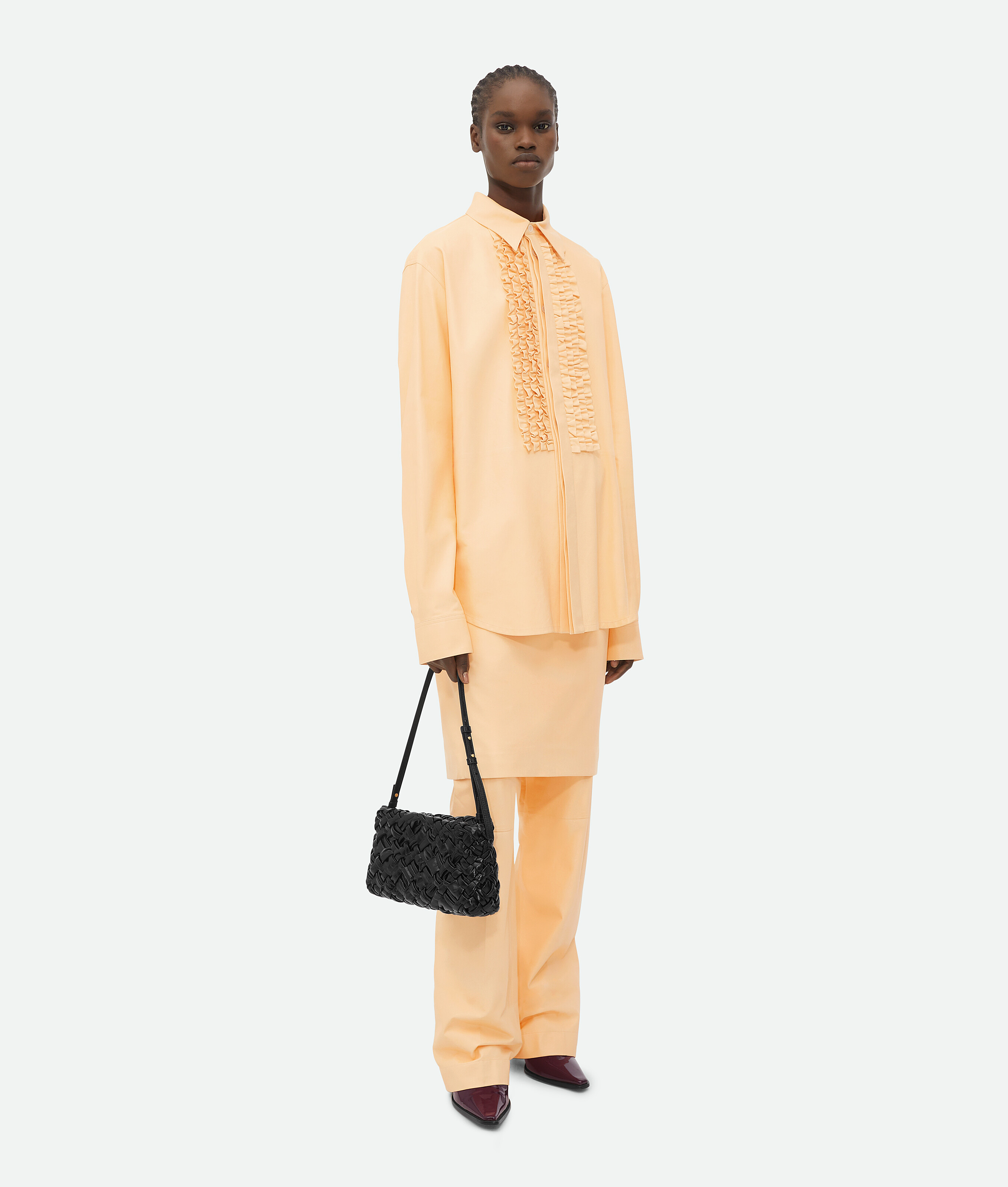 

Кожаная рубашка Bottega Veneta