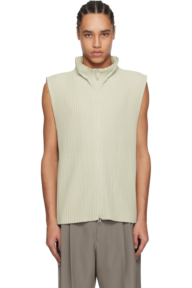

Ежемесячный жилет цвета марта Homme Plissé Issey Miyake, серый