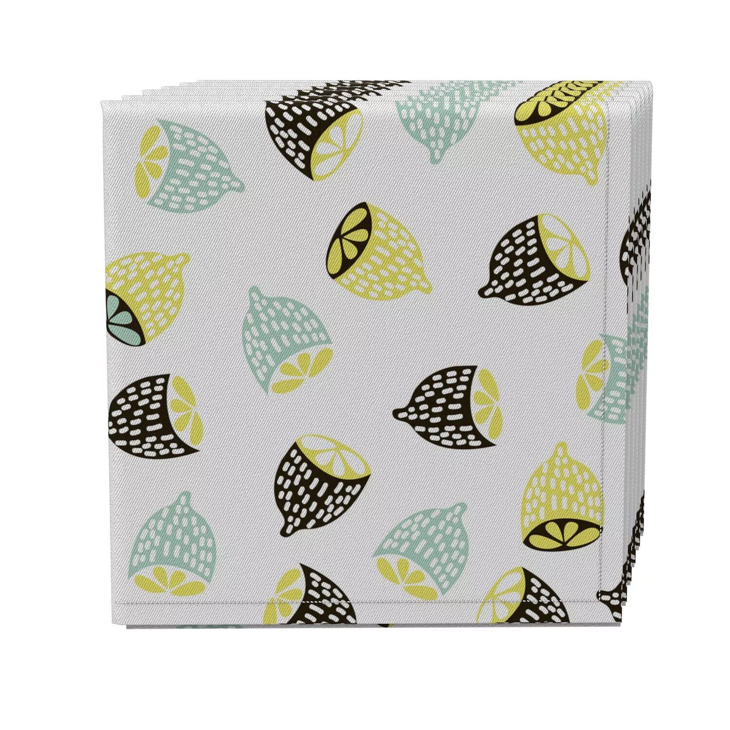 

Набор салфеток из 4 шт., 100 % хлопок, 20x20 дюймов, Modern Citrus Fruit