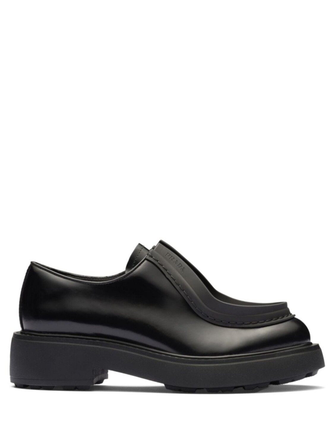 

Prada туфли на шнуровке, черный