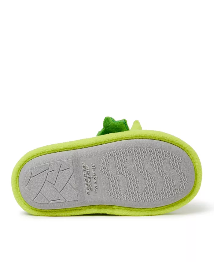 Тапочки-слипоны Peyton Animal для мальчиков Dearfoams, зеленый — фото 4