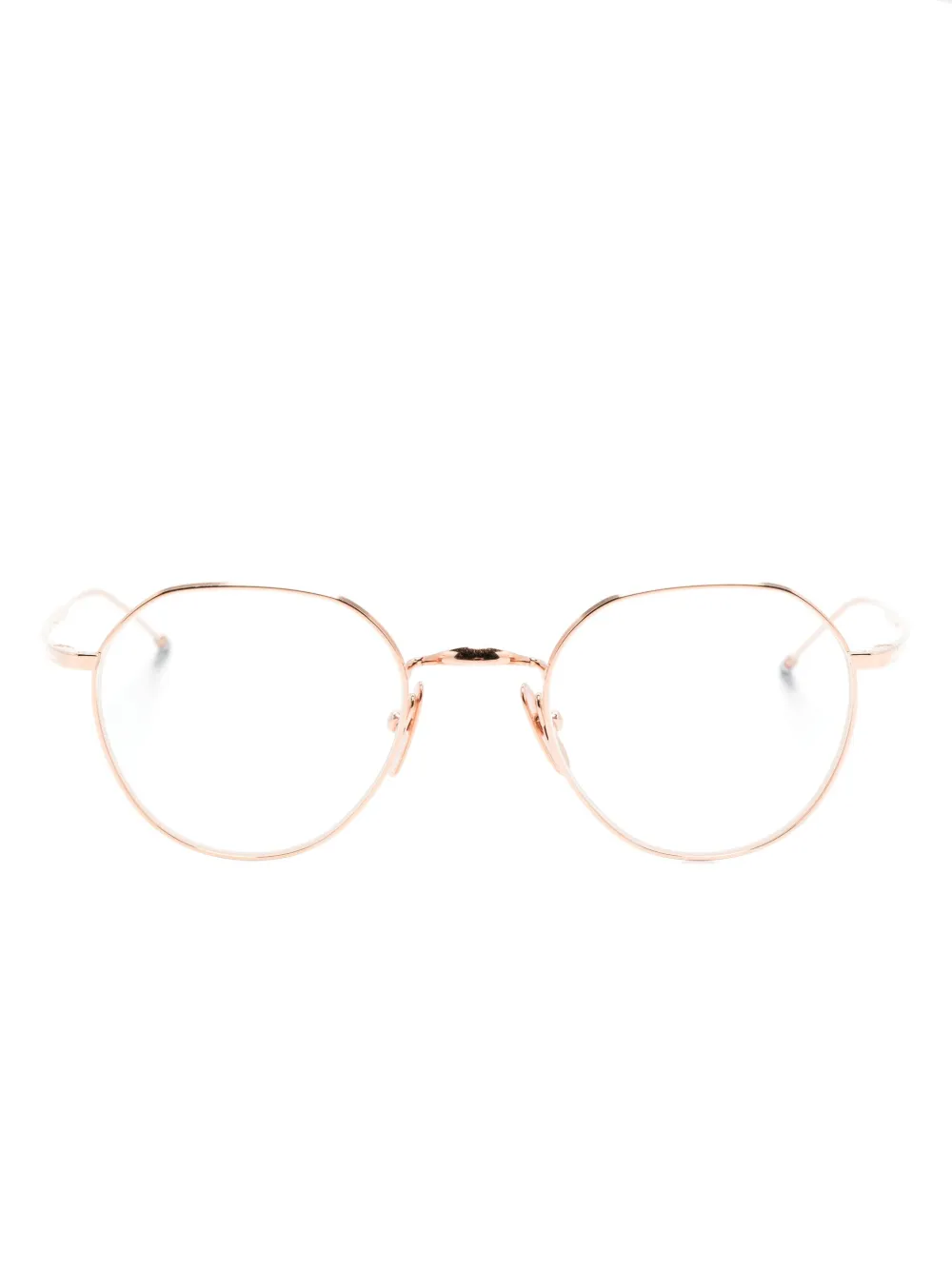 

Очки в круглой оправе Thom Browne Eyewear, розовый