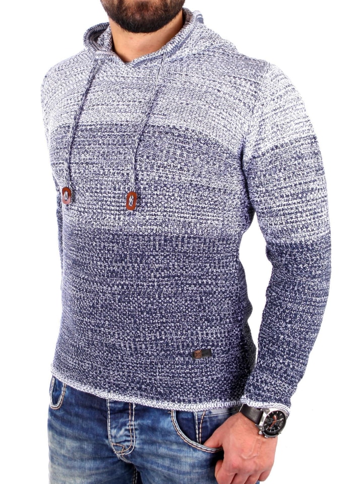 

Пуловер RESLAD Strickpullover Colorblock, цвет indigoblau