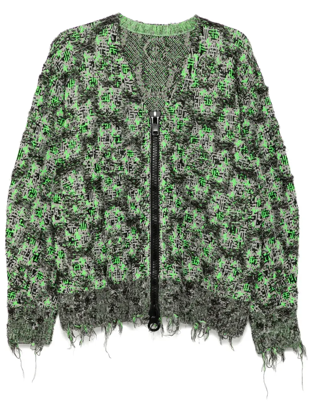 

Кардиган с узором JNBY, серый