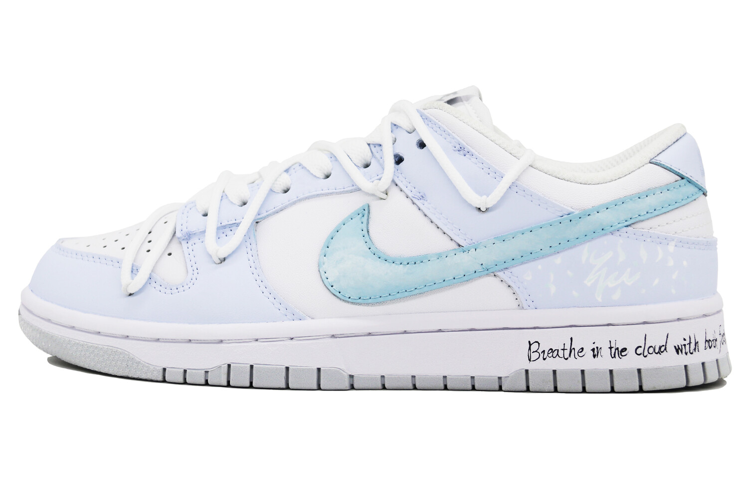 

Кроссовки Nike Dunk Skateboard Shoes Women's Low-Top Blue White, Синий, Кроссовки Nike Dunk Skateboard Shoes Women's Low-Top Blue White