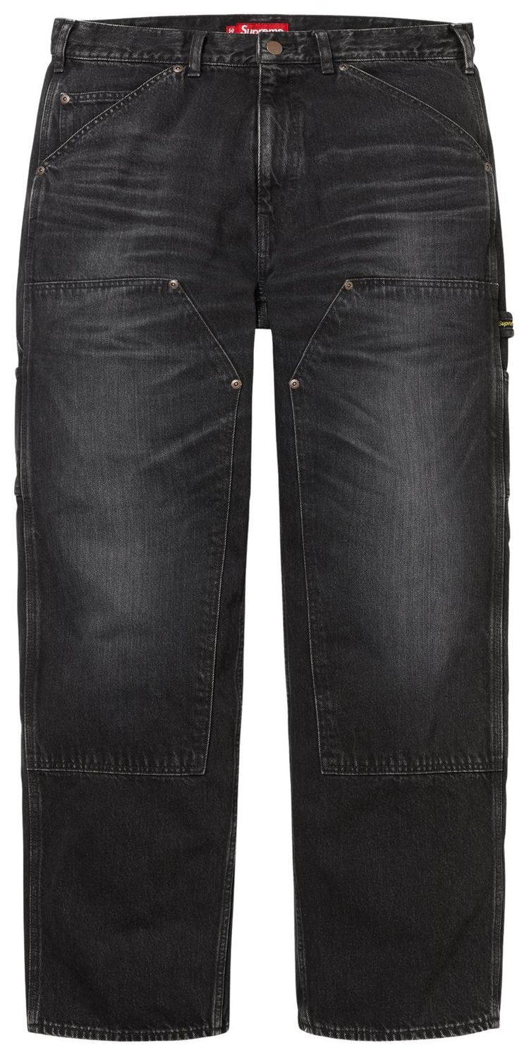 

Джинсы Supreme Worn Double Knee Denim Painter Jean, черный
