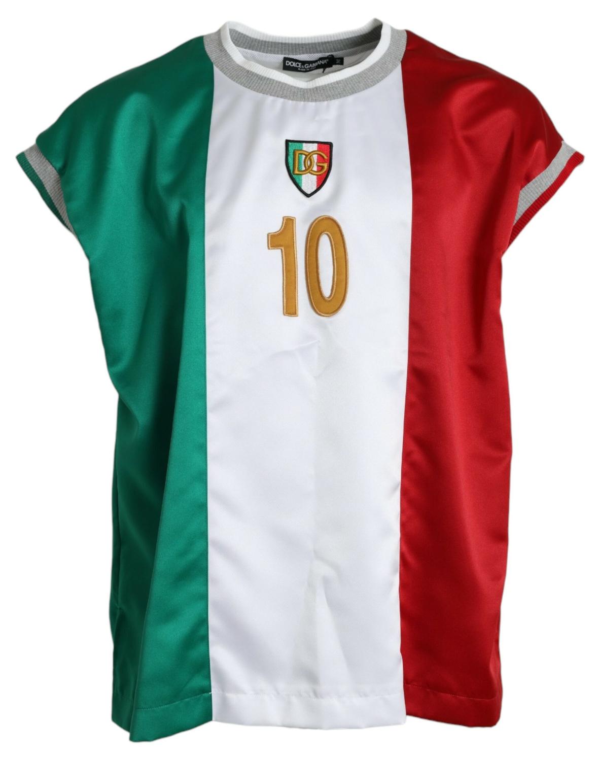 

Футболка-майка без рукавов из разноцветного джерси Dolce & Gabbana